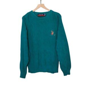 Both 90s eclectic grandpacore knit cotton golf sweater medium